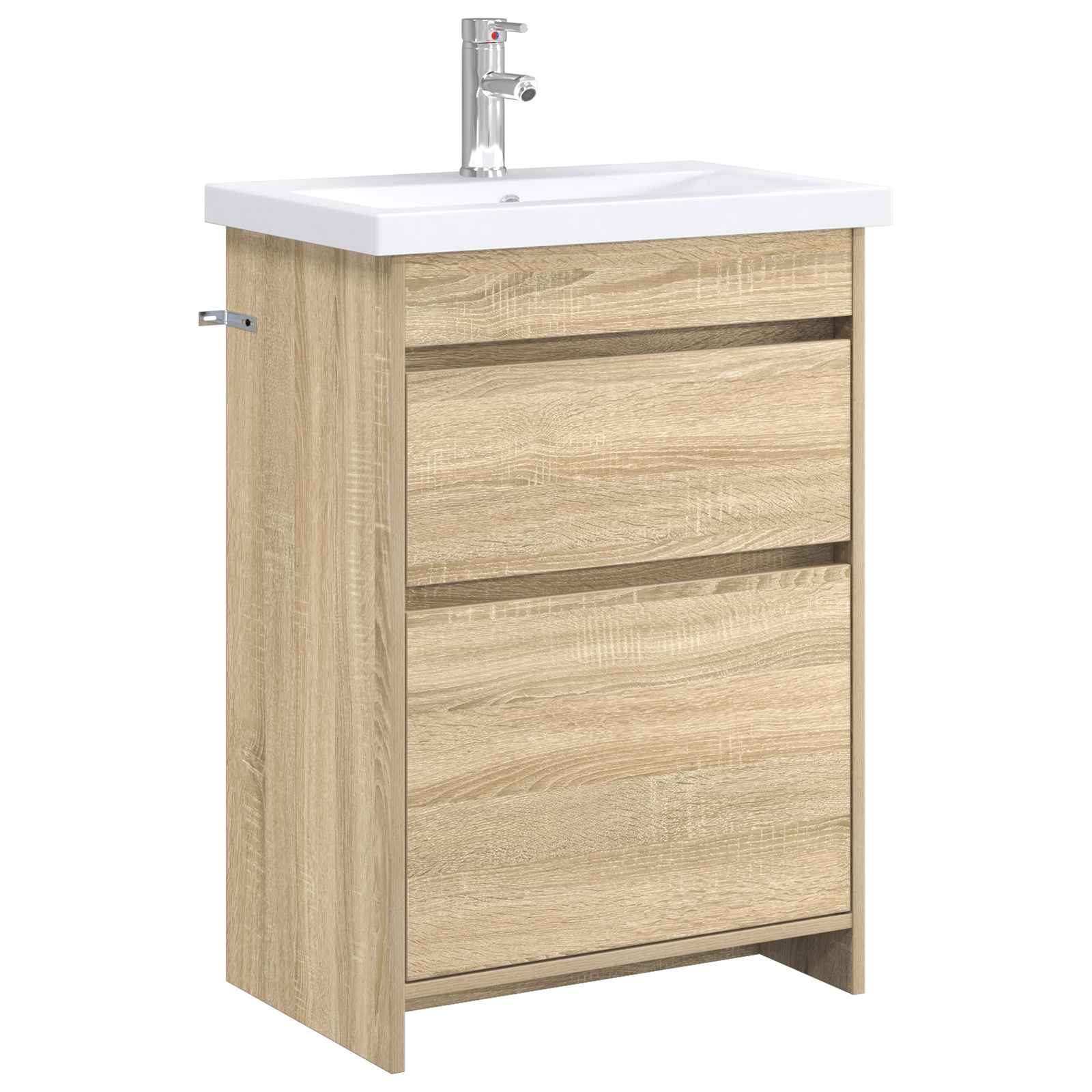 Badrumsmöbelset Sonoma-ek 61 x 40 x 84,5 cm Konstruerat trä