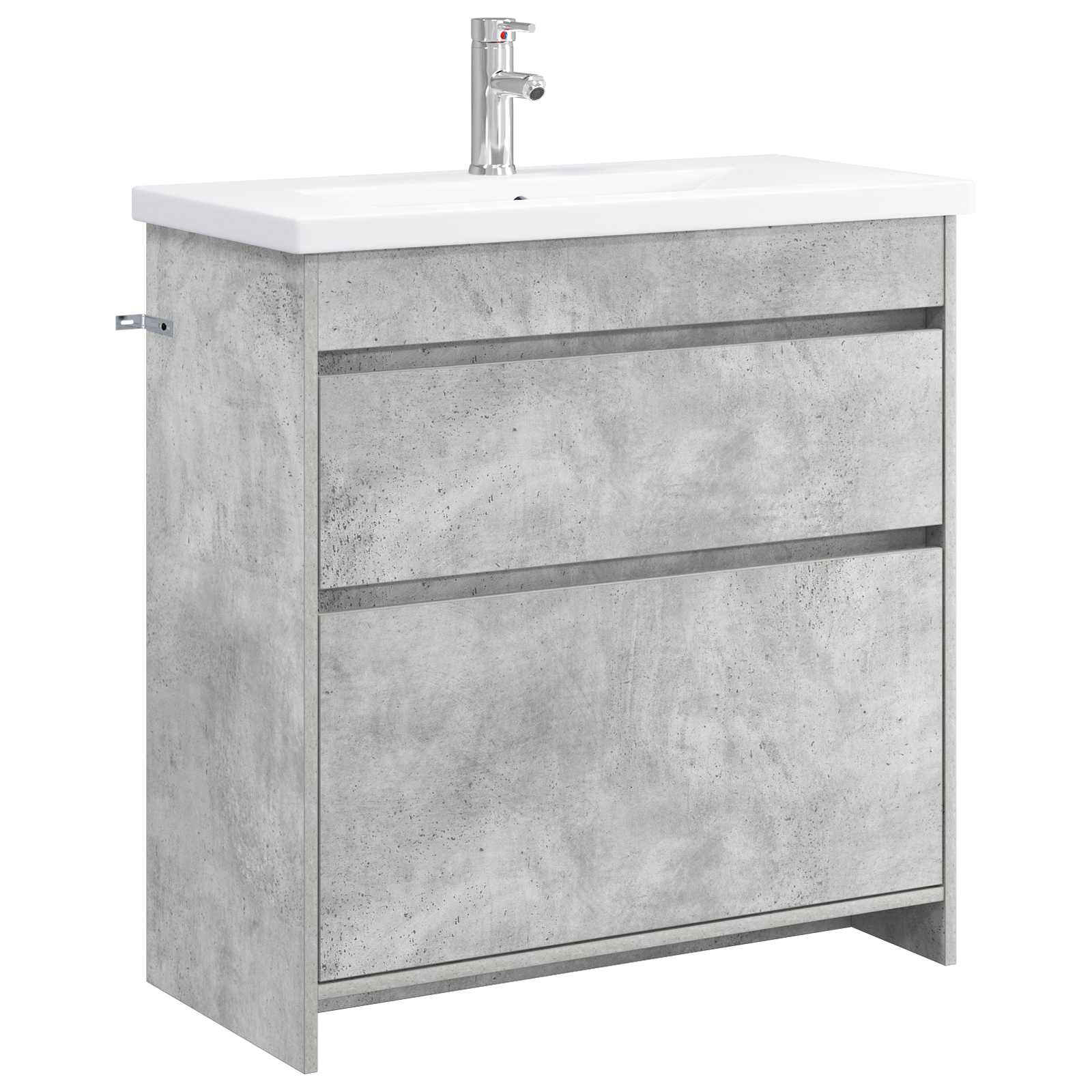 Badrumsmöbelset Betonggrå 81 x 40 x 84,5 cm Konstruerat trä