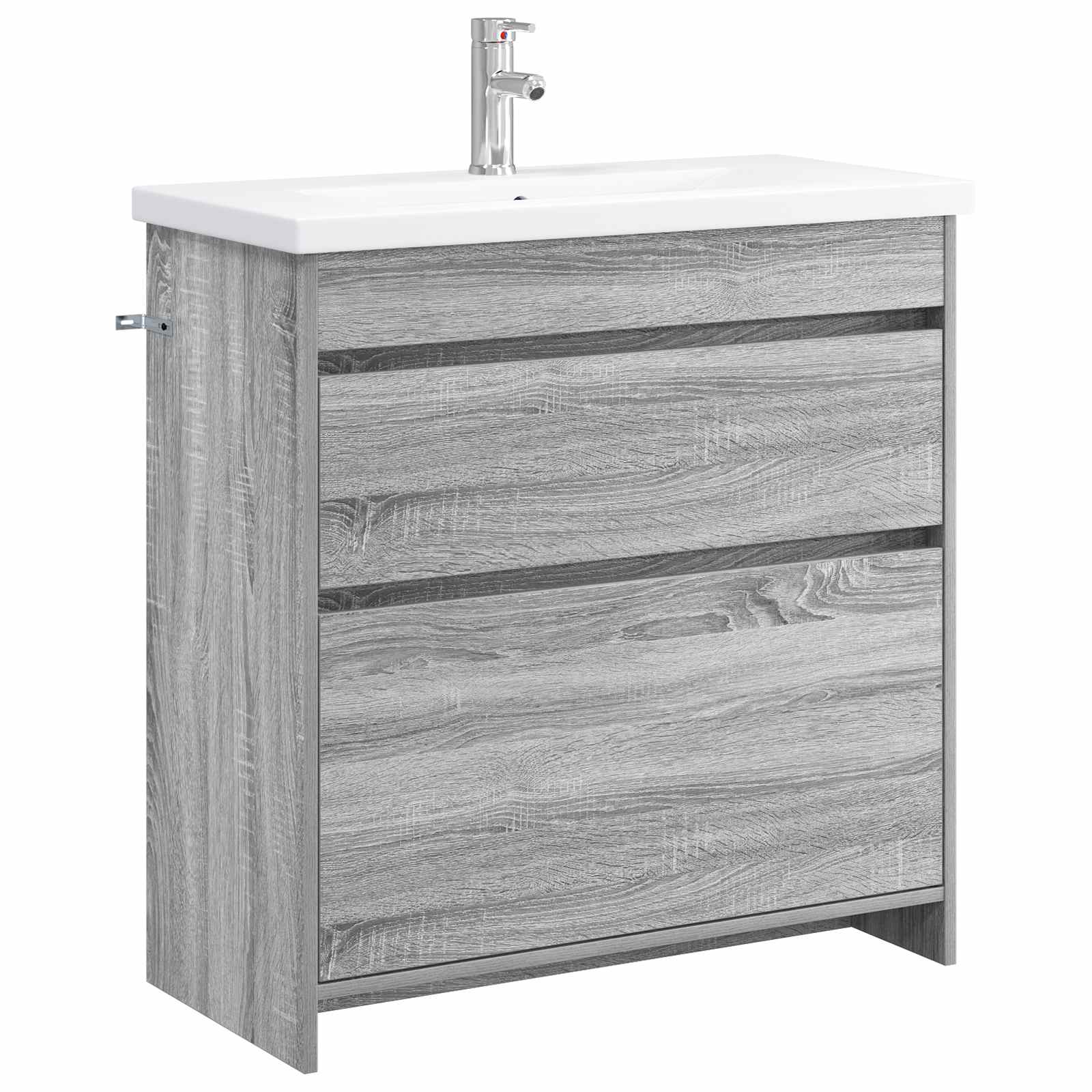 Badrumsmöbelset Grå Sonoma 81 x 40 x 84,5 cm Konstruerat trä