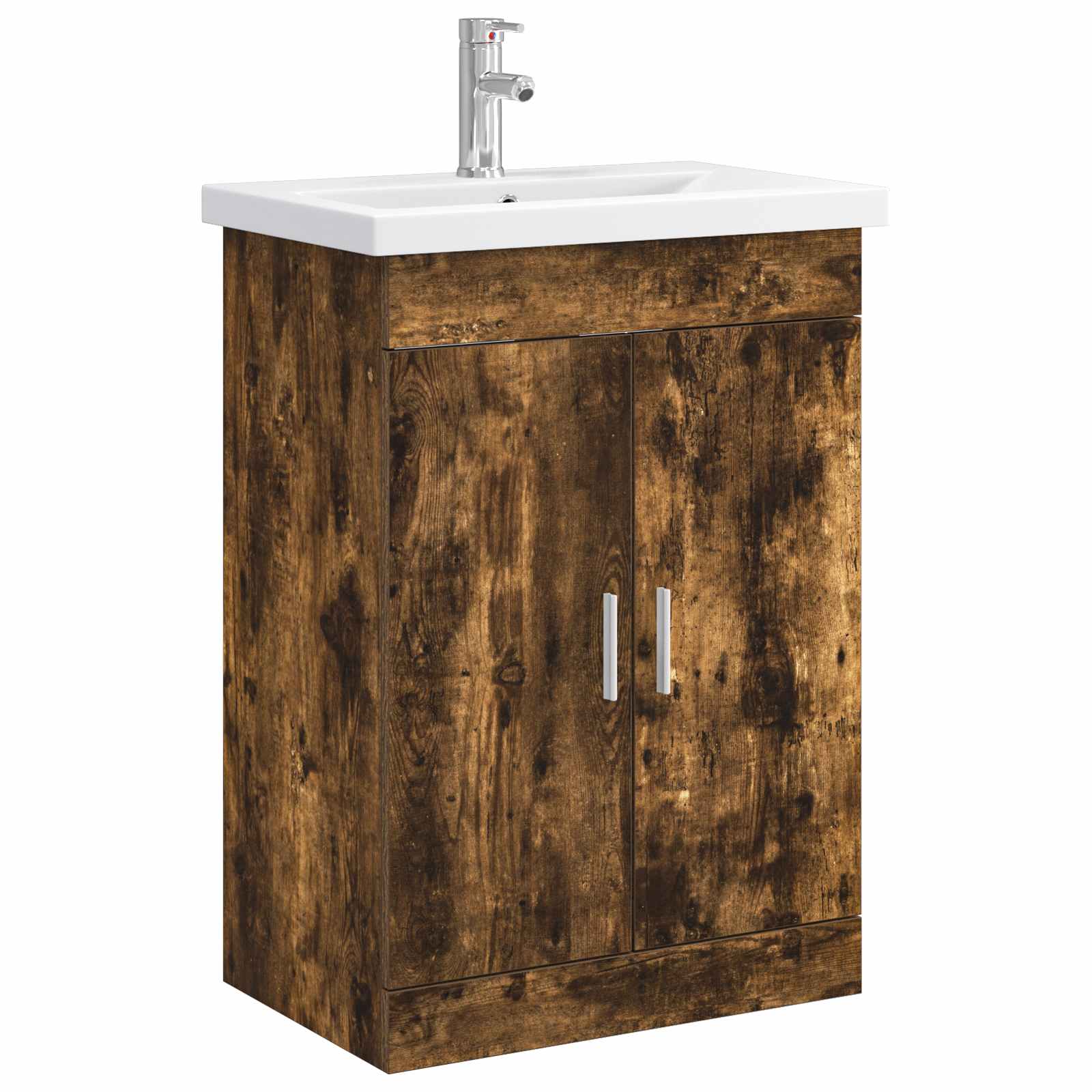 Badrumsmöbelset Rökt ek 61 x 40 x 84,5 cm Konstruerat trä