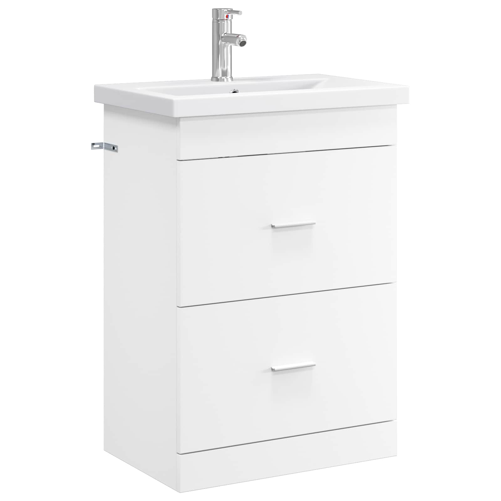 Badrumsmöbelset Vit 61 x 40 x 84,5 cm Konstruerat trä