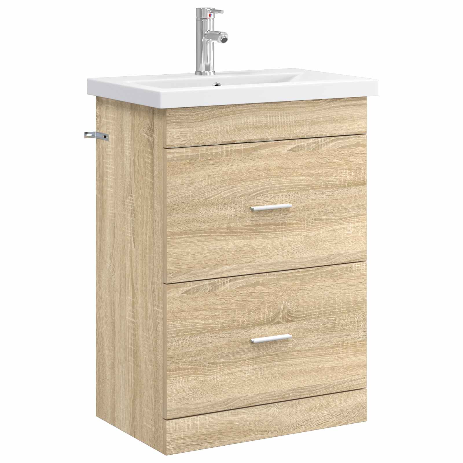 Badrumsmöbelset Sonoma-ek 61 x 40 x 84,5 cm Konstruerat trä