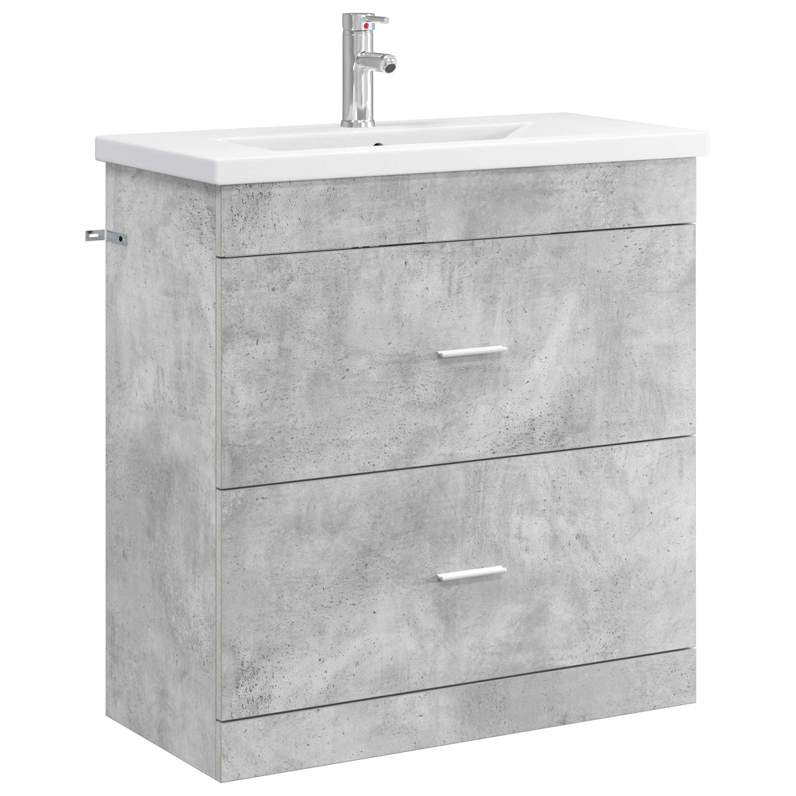 Badrumsmöbelset Betonggrå 81 x 40 x 84,5 cm Konstruerat trä