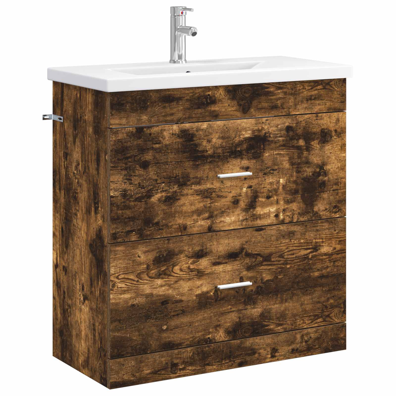 Badrumsmöbelset Rökt ek 81 x 40 x 84,5 cm Konstruerat trä