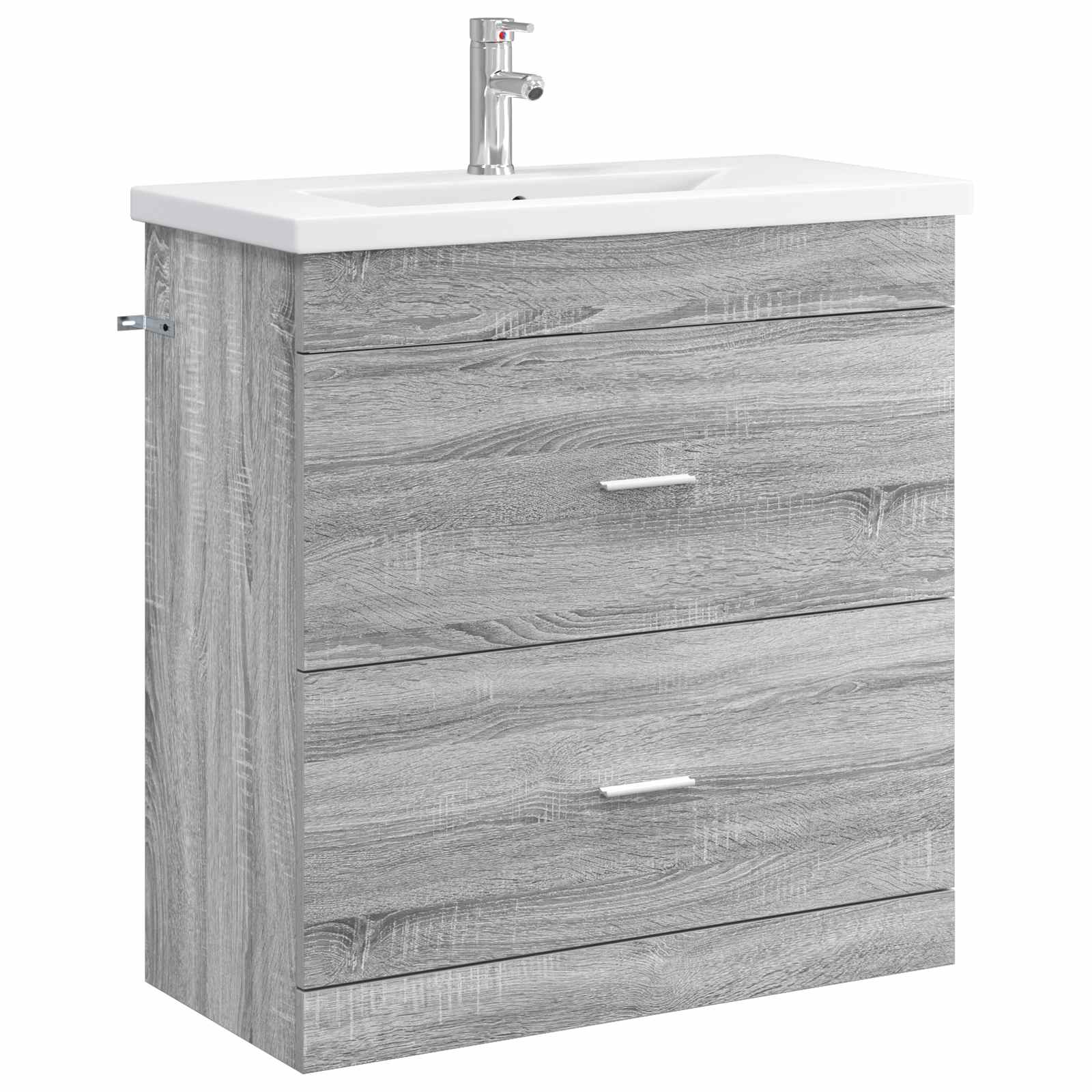 Badrumsmöbelset Grå Sonoma 81 x 40 x 84,5 cm Konstruerat trä