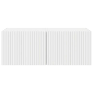 TV Vägghylla 2 pcs Vit 60 x 31 x 29.5 cm Konstruerat trä