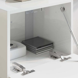 TV Vägghylla Glansig Vit 60 x 31 x 29.5 cm Konstruerat trä