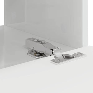 TV Vägghylla Väggmonterad 2 pcs Glansig Vit 60 x 31 x 29.5 cm