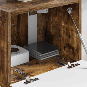 TV Vägghylla Rökt ek 60 x 31 x 29.5 cm Konstruerat trä