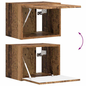 TV Vägghylla Rökt ek 60 x 31 x 29.5 cm Konstruerat trä