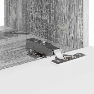 TV Vägghylla 2 pcs Grå Sonoma 60 x 31 x 29.5 cm Konstruerat trä