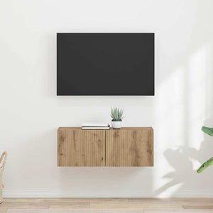 TV Vägghylla 2 pcs Artisan Ek 60 x 31 x 29.5 cm Konstruerat trä