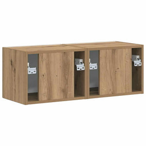 TV Vägghylla 2 pcs Artisan Ek 60 x 31 x 29.5 cm Konstruerat trä