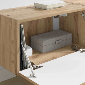 TV Vägghylla 2 pcs Artisan Ek 60 x 31 x 29.5 cm Konstruerat trä