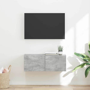 TV Vägghylla Betong 60 x 31 x 29.5 cm Konstruerat trä