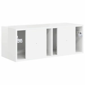 TV Vägghylla Glansig Vit 60 x 31 x 29.5 cm Konstruerat trä