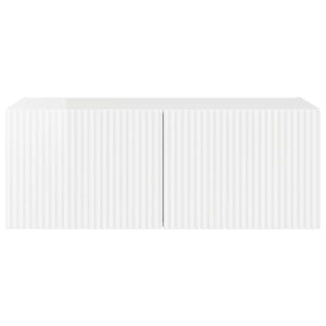 TV Vägghylla Glansig Vit 60 x 31 x 29.5 cm Konstruerat trä