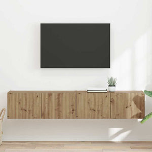 TV Vägghylla 2 pcs Artisan Ek 60 x 31 x 29.5 cm Konstruerat trä