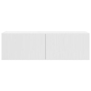 TV Vägghylla Glansig Vit 60 x 31 x 29.5 cm Konstruerat trä