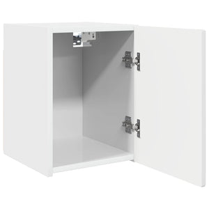 TV Vägghylla Glansig Vit 30 x 31 x 40 cm Konstruerat trä