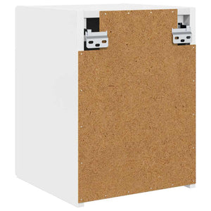 TV Vägghylla Glansig Vit 30 x 31 x 40 cm Konstruerat trä