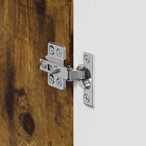 TV Vägghylla 2 pcs Rökt ek 30 x 31 x 40 cm Konstruerat trä