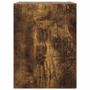 TV Vägghylla 2 pcs Rökt ek 30 x 31 x 40 cm Konstruerat trä