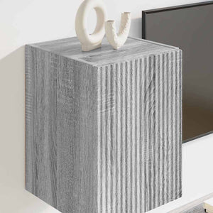 TV Vägghylla Grå Sonoma 30 x 31 x 40 cm Konstruerat trä