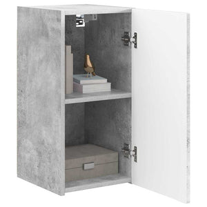 TV Vägghylla 2 pcs Betong 30 x 31 x 60 cm Konstruerat trä