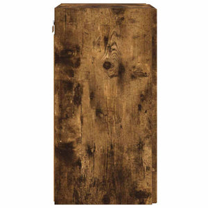 TV Vägghylla 2 pcs Rökt ek 30 x 31 x 60 cm Konstruerat trä