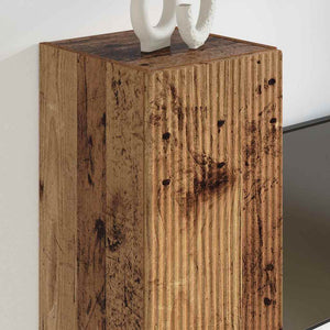 TV Vägghylla Gammalt trä 30 x 31 x 60 cm Konstruerat trä