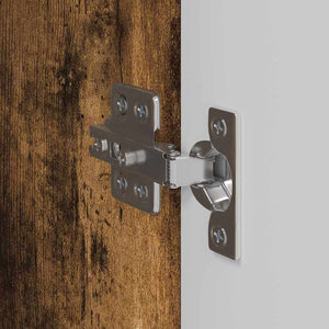 TV Vägghylla 2 pcs Rökt ek 30 x 31 x 80 cm Konstruerat trä