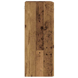 TV Vägghylla Gammalt trä 30 x 31 x 80 cm Konstruerat trä