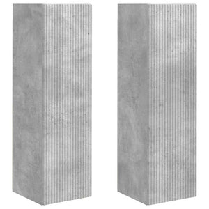 TV Vägghylla 2 pcs Betong 30 x 31 x 100 cm Konstruerat trä