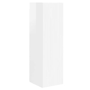 TV Vägghylla 2 pcs Glansig Vit 30 x 31 x 100 cm Konstruerat trä