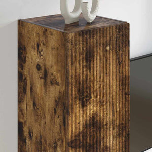 TV Vägghylla Rökt ek 30 x 31 x 100 cm Konstruerat trä