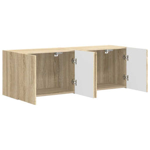 TV Vägghylla 2 pcs Sonoma-ek 59,5 x 31 x 40 cm Konstruerat trä