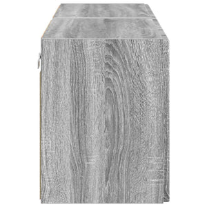 TV Vägghylla 2 pcs Grå Sonoma 59,5 x 31 x 40 cm Konstruerat trä