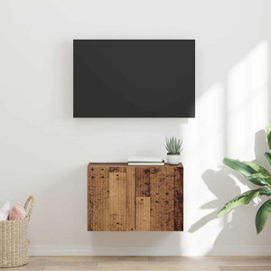 TV Vägghylla Gammalt trä 59,5 x 31 x 40 cm Konstruerat trä