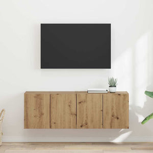 TV Vägghylla 2 pcs Artisan Ek 59,5 x 31 x 40 cm Konstruerat trä