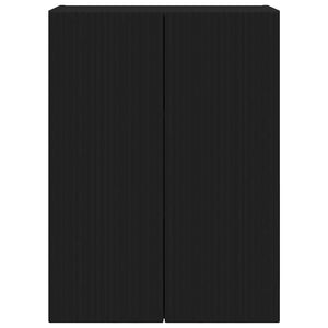 TV Vägghylla Svart 59,5 x 31 x 80 cm Konstruerat trä