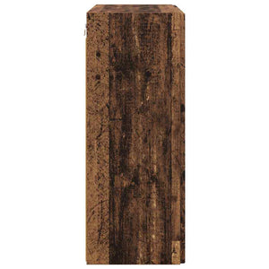 TV Vägghylla Gammalt trä 59,5 x 31 x 80 cm Konstruerat trä