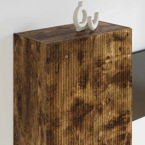 TV Vägghylla Rökt ek 59,5 x 31 x 100 cm Konstruerat trä