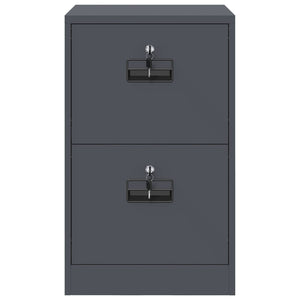 Arkivkåp med låda Antracit 44 x 50 x 106.5 cm Kallvalsat Stål