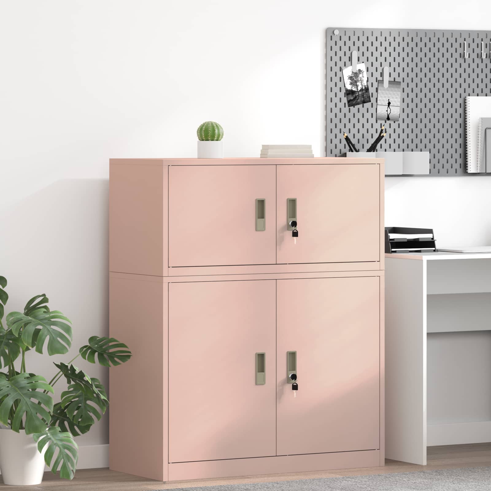 Förvaringsskåp Rosa 90 x 40 x 40 cm Stål