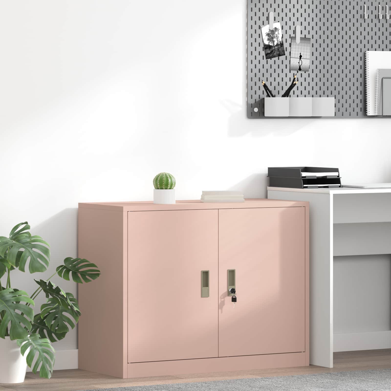 Förvaringsskåp Rosa 90 x 40 x 70 cm Stål