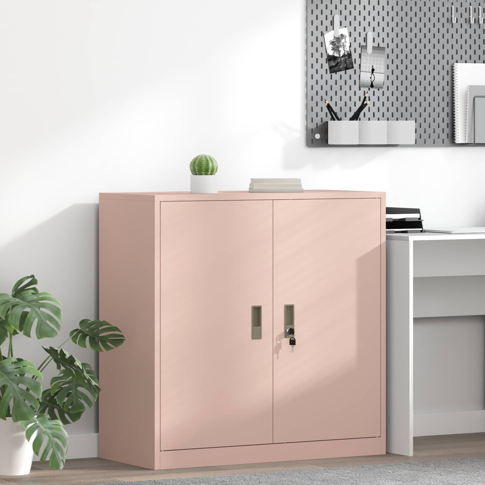 Förvaringsskåp Rosa 90 x 40 x 90 cm Stål