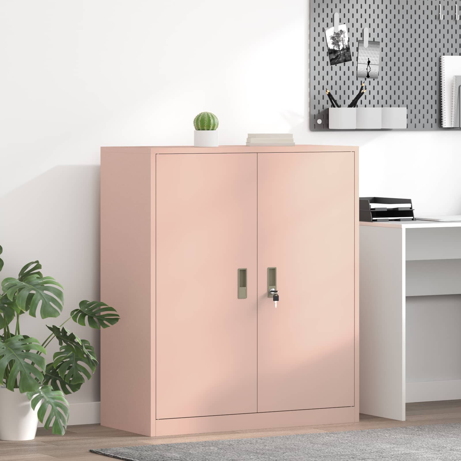 Förvaringsskåp Rosa 90 x 40 x 105 cm Stål