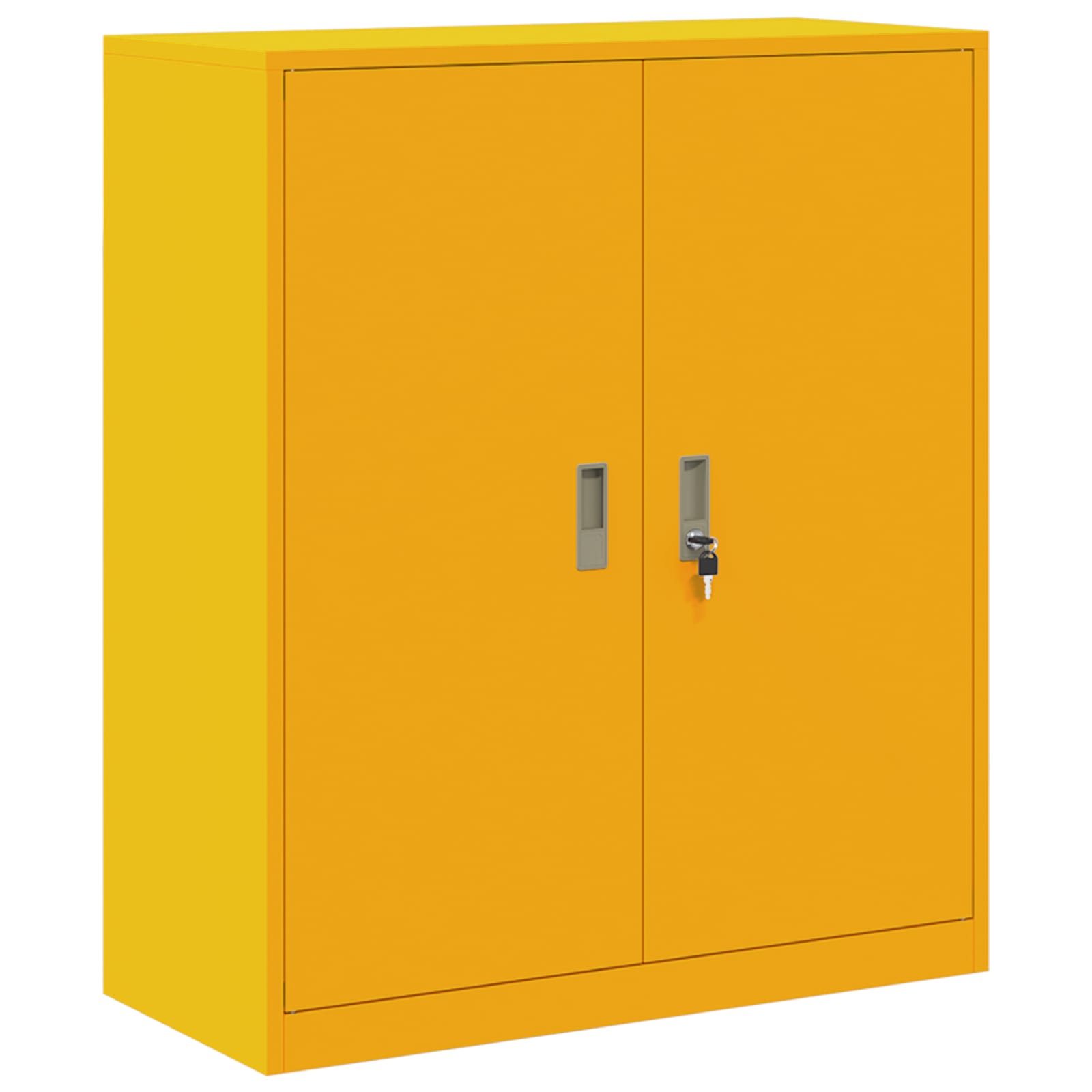 Förvaringsskåp Senapsgul 90 x 40 x 105 cm Stål