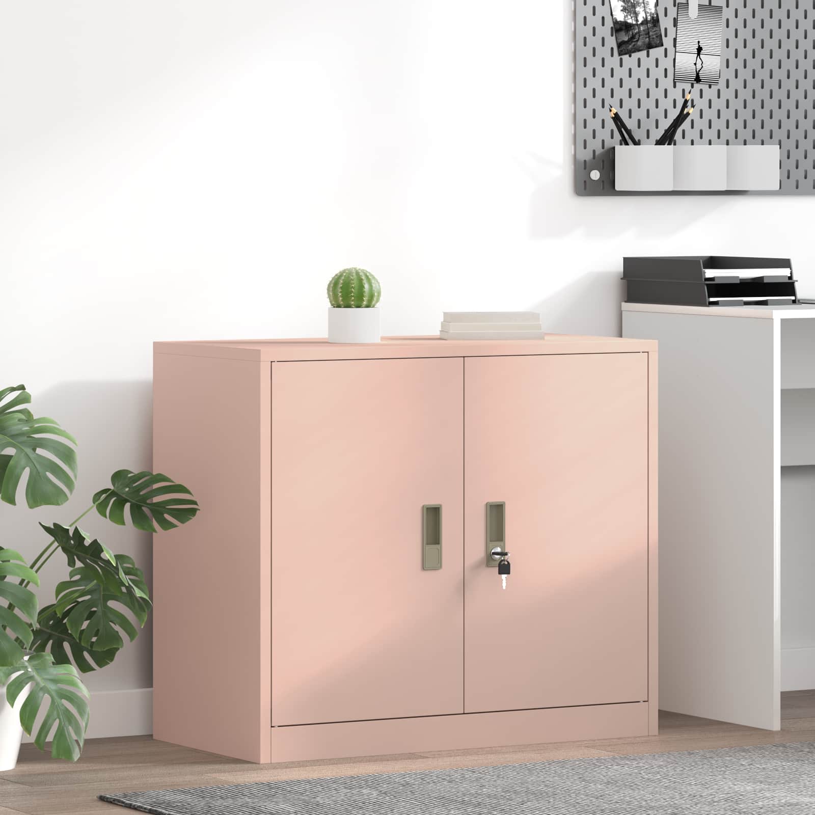 Förvaringsskåp Rosa 80 x 40 x 70 cm Stål